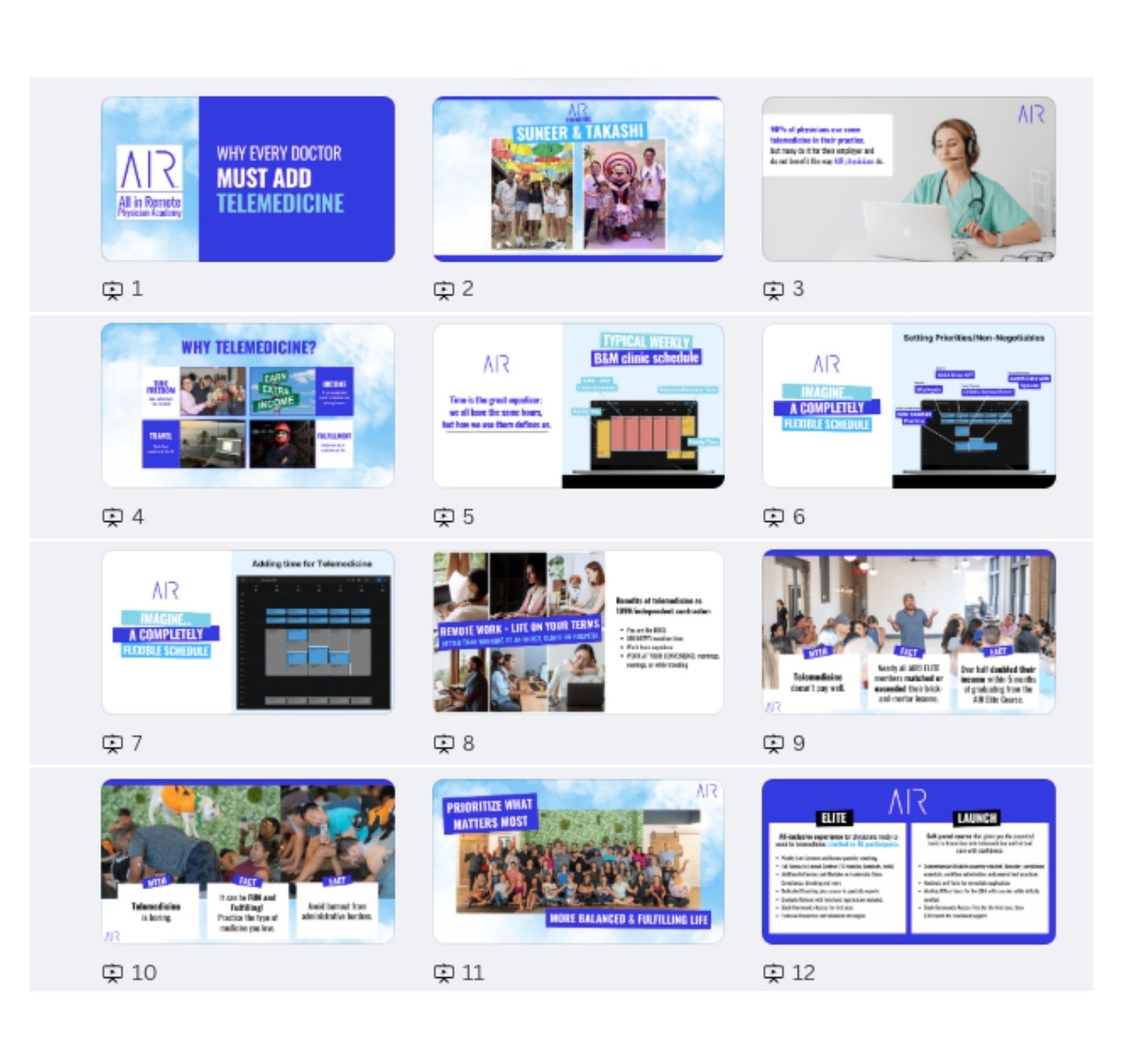 AIR Physician Academy course slides