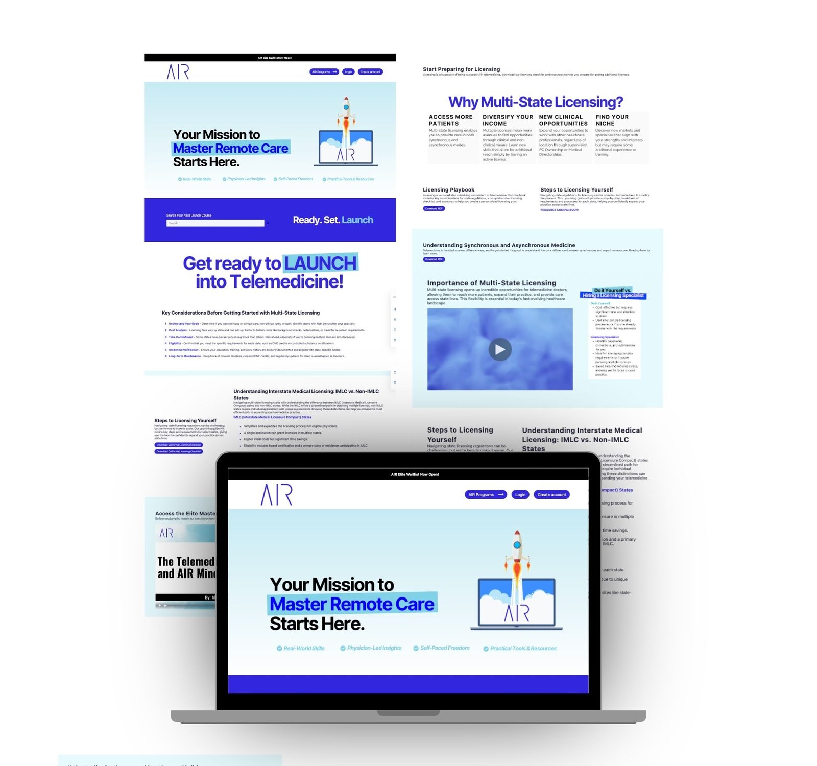 AIR Physician Academy website and member portal