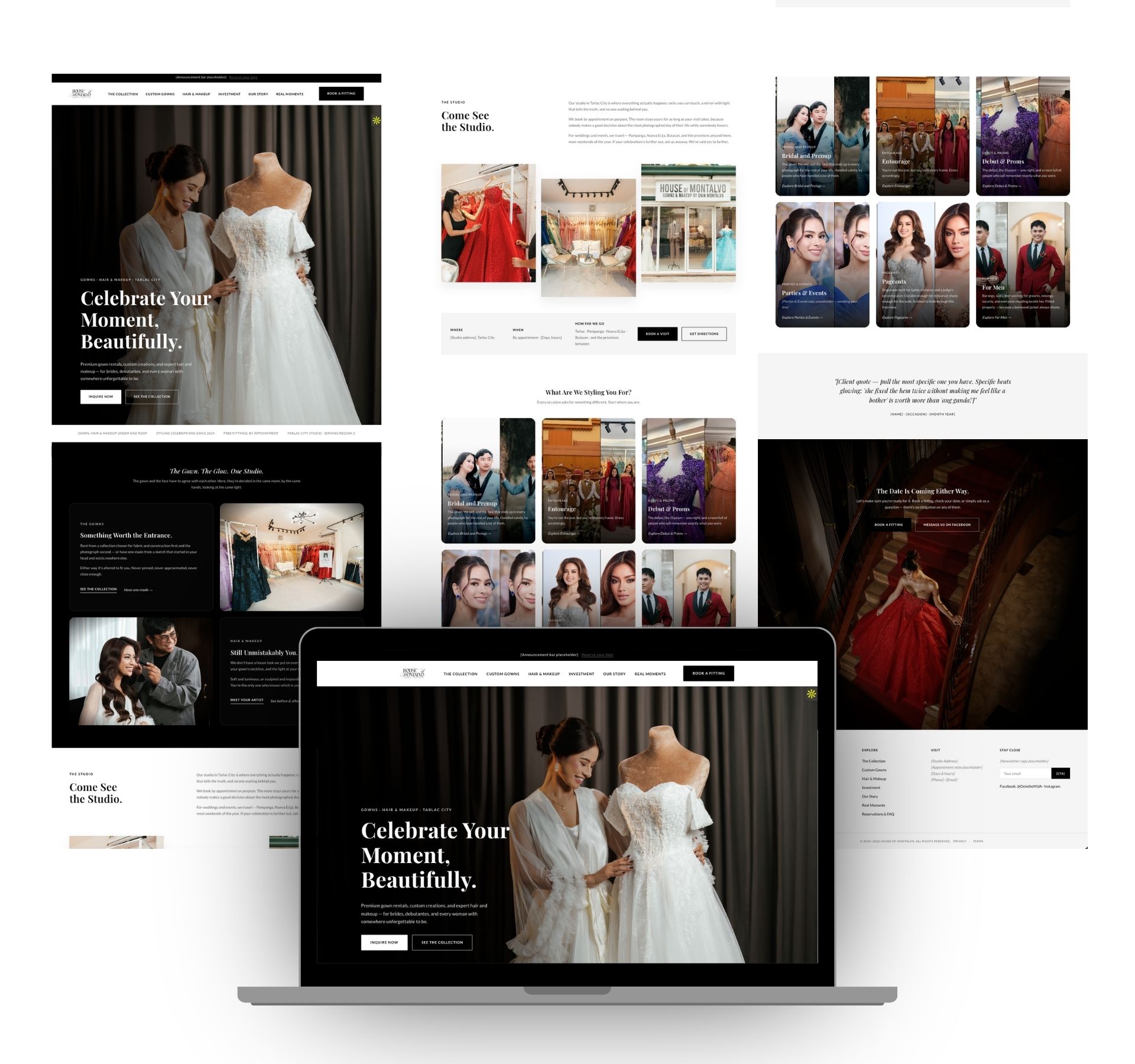 House of Montalvo website design