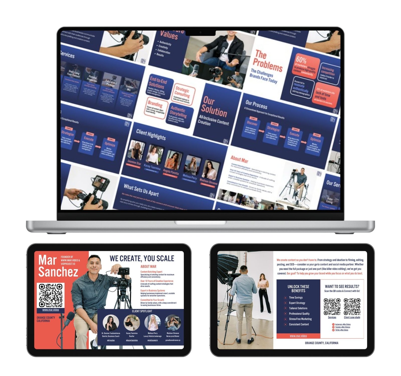 Mar.Video pitch deck and brand collateral